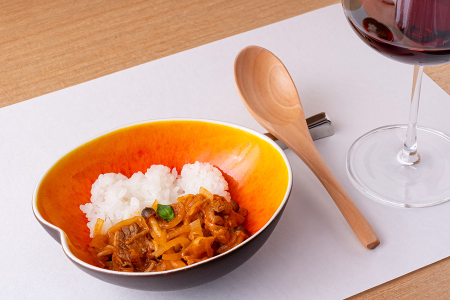 牛肉生姜煮のタイ風レッドカレー